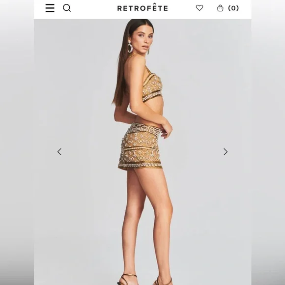 Retrofete Kala Sequin Top & Mina Sequin Skirt - Picture 13 of 13